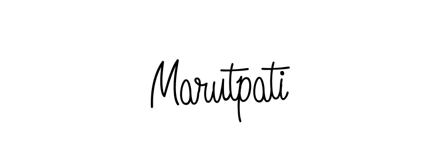 Make a beautiful signature design for name Marutpati. With this signature (Angelique-Rose-font-FFP) style, you can create a handwritten signature for free. Marutpati signature style 5 images and pictures png