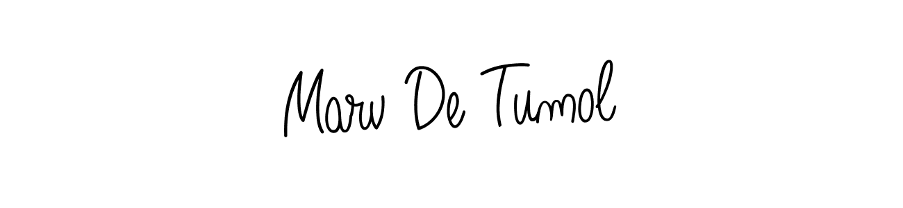 Also You can easily find your signature by using the search form. We will create Marv De Tumol name handwritten signature images for you free of cost using Angelique-Rose-font-FFP sign style. Marv De Tumol signature style 5 images and pictures png