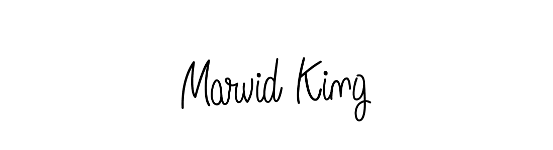 The best way (Angelique-Rose-font-FFP) to make a short signature is to pick only two or three words in your name. The name Marvid King include a total of six letters. For converting this name. Marvid King signature style 5 images and pictures png