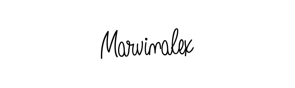 Make a beautiful signature design for name Marvinalex. With this signature (Angelique-Rose-font-FFP) style, you can create a handwritten signature for free. Marvinalex signature style 5 images and pictures png