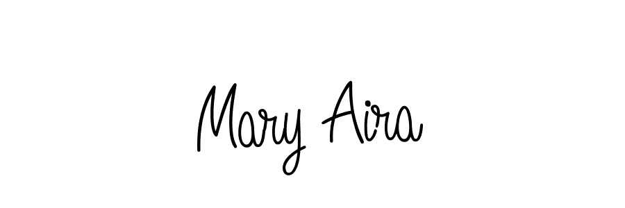 Make a beautiful signature design for name Mary Aira. With this signature (Angelique-Rose-font-FFP) style, you can create a handwritten signature for free. Mary Aira signature style 5 images and pictures png