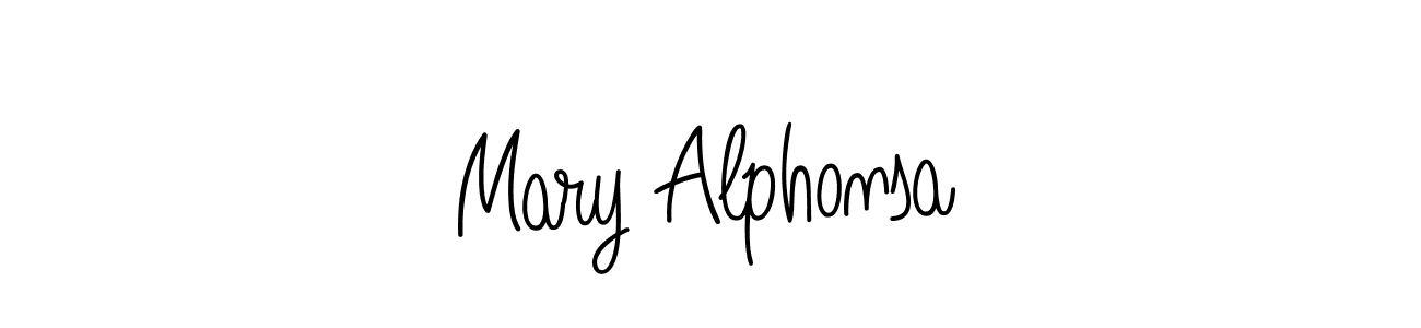 Create a beautiful signature design for name Mary Alphonsa. With this signature (Angelique-Rose-font-FFP) fonts, you can make a handwritten signature for free. Mary Alphonsa signature style 5 images and pictures png