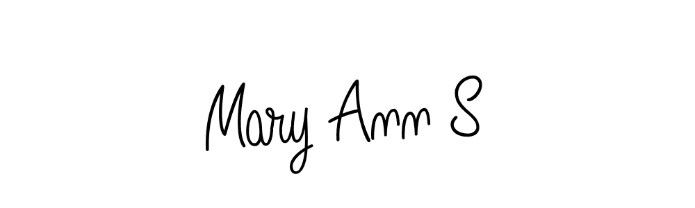 Design your own signature with our free online signature maker. With this signature software, you can create a handwritten (Angelique-Rose-font-FFP) signature for name Mary Ann S. Mary Ann S signature style 5 images and pictures png