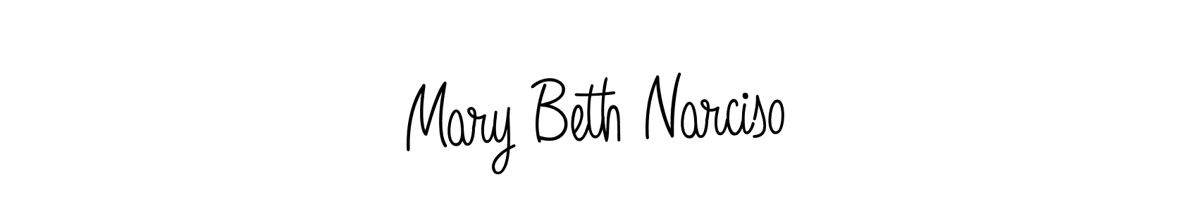How to make Mary Beth Narciso name signature. Use Angelique-Rose-font-FFP style for creating short signs online. This is the latest handwritten sign. Mary Beth Narciso signature style 5 images and pictures png