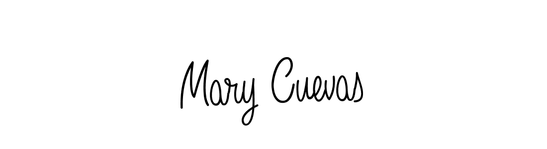 Make a beautiful signature design for name Mary Cuevas. With this signature (Angelique-Rose-font-FFP) style, you can create a handwritten signature for free. Mary Cuevas signature style 5 images and pictures png