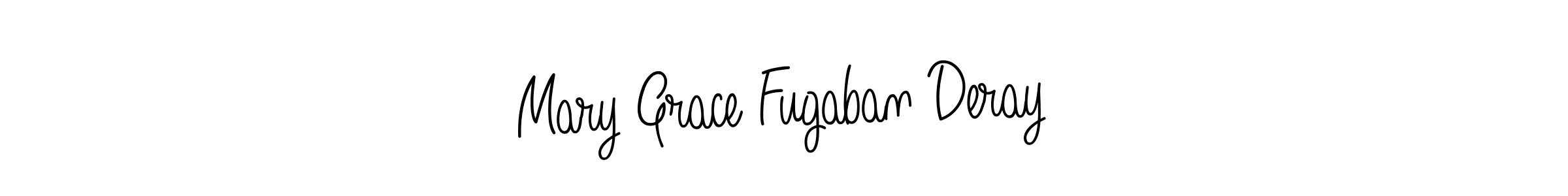 Design your own signature with our free online signature maker. With this signature software, you can create a handwritten (Angelique-Rose-font-FFP) signature for name Mary Grace Fugaban Deray. Mary Grace Fugaban Deray signature style 5 images and pictures png