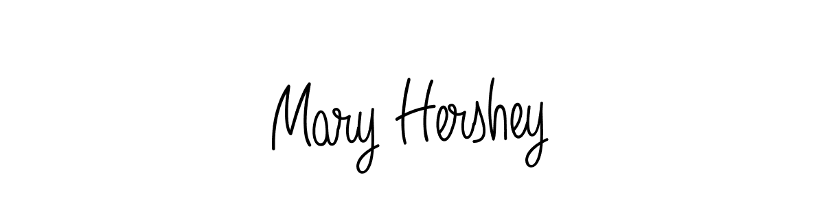 The best way (Angelique-Rose-font-FFP) to make a short signature is to pick only two or three words in your name. The name Mary Hershey include a total of six letters. For converting this name. Mary Hershey signature style 5 images and pictures png