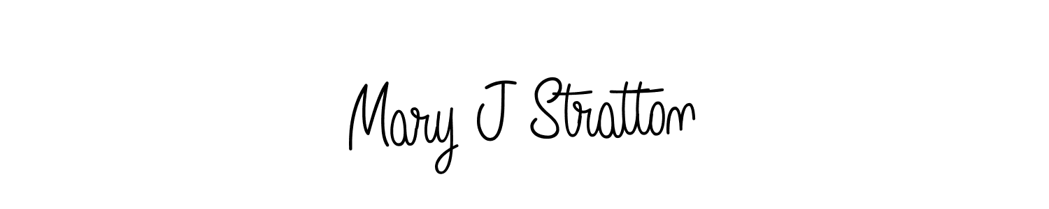 You should practise on your own different ways (Angelique-Rose-font-FFP) to write your name (Mary J Stratton) in signature. don't let someone else do it for you. Mary J Stratton signature style 5 images and pictures png