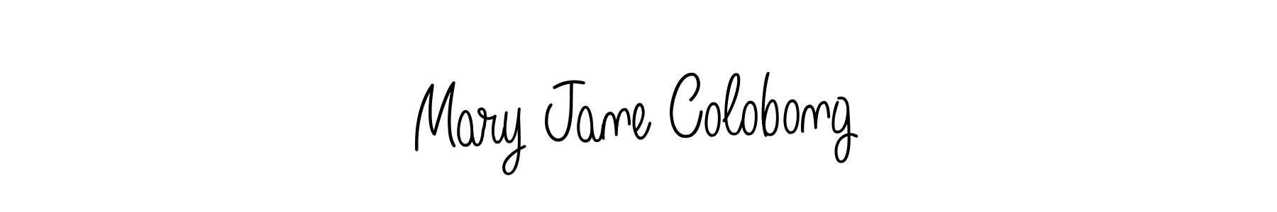 The best way (Angelique-Rose-font-FFP) to make a short signature is to pick only two or three words in your name. The name Mary Jane Colobong include a total of six letters. For converting this name. Mary Jane Colobong signature style 5 images and pictures png