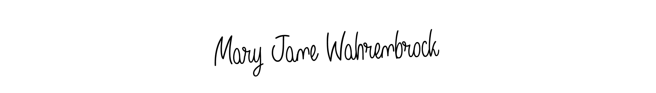 Make a beautiful signature design for name Mary Jane Wahrenbrock. Use this online signature maker to create a handwritten signature for free. Mary Jane Wahrenbrock signature style 5 images and pictures png