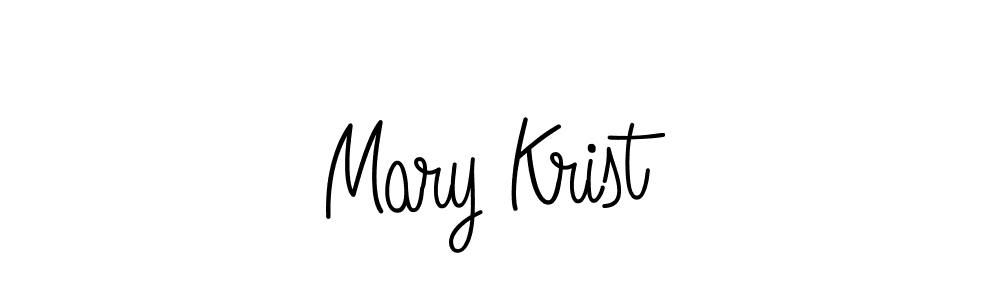 How to make Mary Krist name signature. Use Angelique-Rose-font-FFP style for creating short signs online. This is the latest handwritten sign. Mary Krist signature style 5 images and pictures png