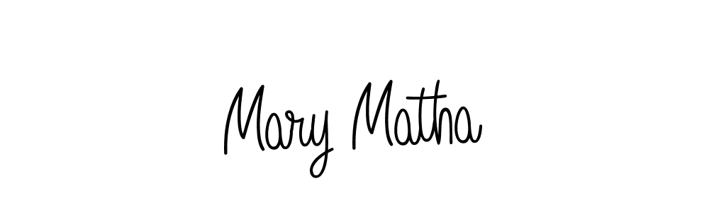 The best way (Angelique-Rose-font-FFP) to make a short signature is to pick only two or three words in your name. The name Mary Matha include a total of six letters. For converting this name. Mary Matha signature style 5 images and pictures png
