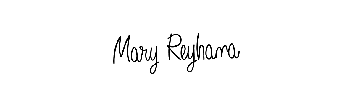 Design your own signature with our free online signature maker. With this signature software, you can create a handwritten (Angelique-Rose-font-FFP) signature for name Mary Reyhana. Mary Reyhana signature style 5 images and pictures png
