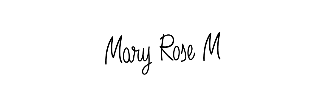 How to make Mary Rose M signature? Angelique-Rose-font-FFP is a professional autograph style. Create handwritten signature for Mary Rose M name. Mary Rose M signature style 5 images and pictures png