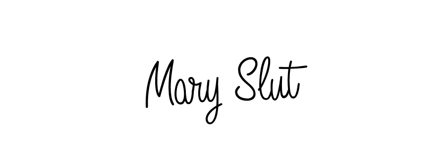 The best way (Angelique-Rose-font-FFP) to make a short signature is to pick only two or three words in your name. The name Mary Slut include a total of six letters. For converting this name. Mary Slut signature style 5 images and pictures png