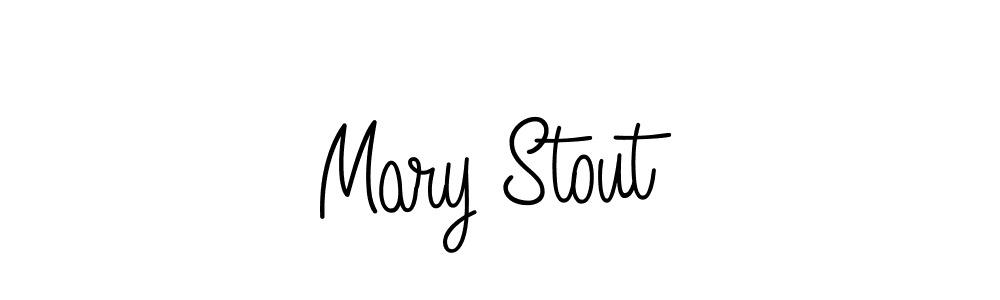Make a beautiful signature design for name Mary Stout. With this signature (Angelique-Rose-font-FFP) style, you can create a handwritten signature for free. Mary Stout signature style 5 images and pictures png