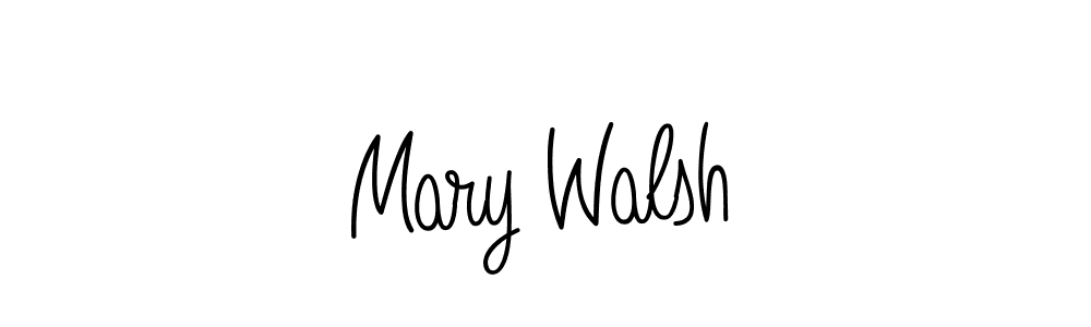 Create a beautiful signature design for name Mary Walsh. With this signature (Angelique-Rose-font-FFP) fonts, you can make a handwritten signature for free. Mary Walsh signature style 5 images and pictures png