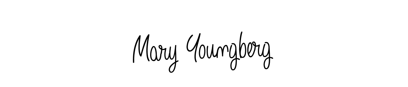 How to Draw Mary Youngberg signature style? Angelique-Rose-font-FFP is a latest design signature styles for name Mary Youngberg. Mary Youngberg signature style 5 images and pictures png