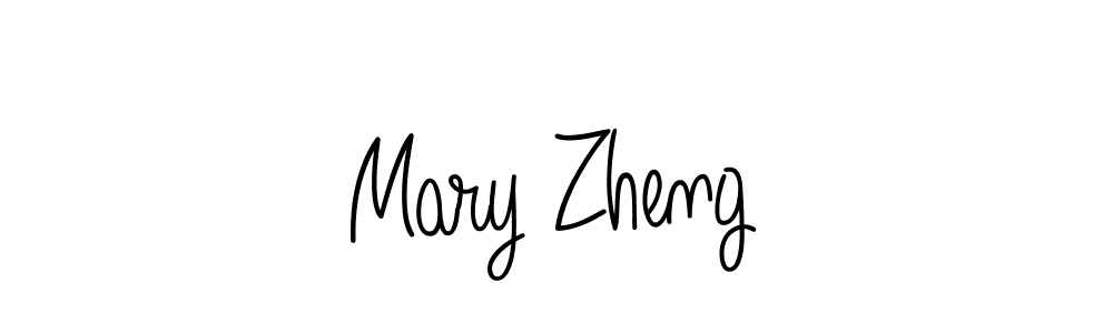 How to make Mary Zheng name signature. Use Angelique-Rose-font-FFP style for creating short signs online. This is the latest handwritten sign. Mary Zheng signature style 5 images and pictures png