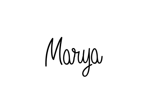 How to make Marya signature? Angelique-Rose-font-FFP is a professional autograph style. Create handwritten signature for Marya name. Marya signature style 5 images and pictures png