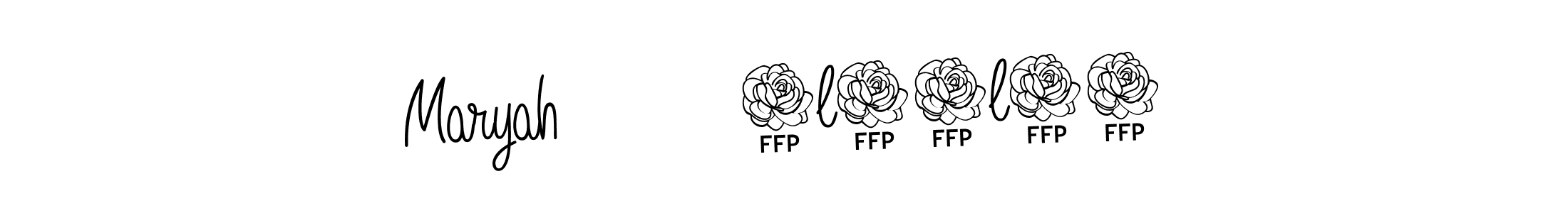 Maryah         6l14l24 stylish signature style. Best Handwritten Sign (Angelique-Rose-font-FFP) for my name. Handwritten Signature Collection Ideas for my name Maryah         6l14l24. Maryah         6l14l24 signature style 5 images and pictures png