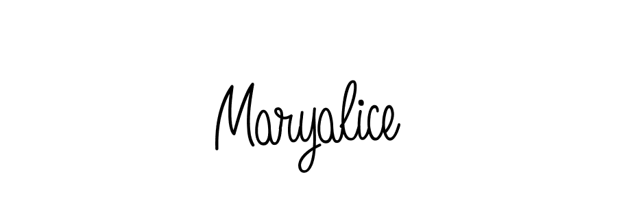 Create a beautiful signature design for name Maryalice. With this signature (Angelique-Rose-font-FFP) fonts, you can make a handwritten signature for free. Maryalice signature style 5 images and pictures png