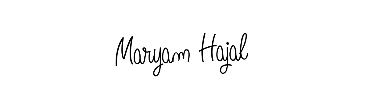 Also we have Maryam Hajal name is the best signature style. Create professional handwritten signature collection using Angelique-Rose-font-FFP autograph style. Maryam Hajal signature style 5 images and pictures png