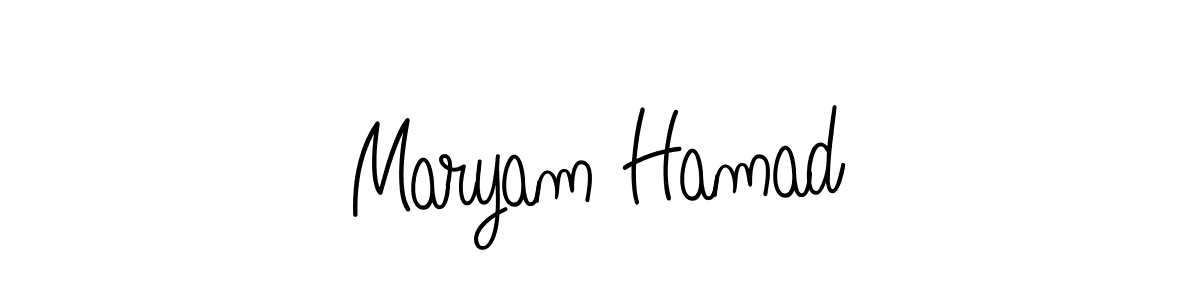 Create a beautiful signature design for name Maryam Hamad. With this signature (Angelique-Rose-font-FFP) fonts, you can make a handwritten signature for free. Maryam Hamad signature style 5 images and pictures png