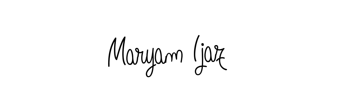 Create a beautiful signature design for name Maryam Ijaz. With this signature (Angelique-Rose-font-FFP) fonts, you can make a handwritten signature for free. Maryam Ijaz signature style 5 images and pictures png