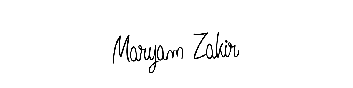 Maryam Zakir stylish signature style. Best Handwritten Sign (Angelique-Rose-font-FFP) for my name. Handwritten Signature Collection Ideas for my name Maryam Zakir. Maryam Zakir signature style 5 images and pictures png