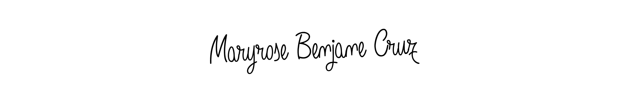 Here are the top 10 professional signature styles for the name Maryrose Benjane Cruz. These are the best autograph styles you can use for your name. Maryrose Benjane Cruz signature style 5 images and pictures png