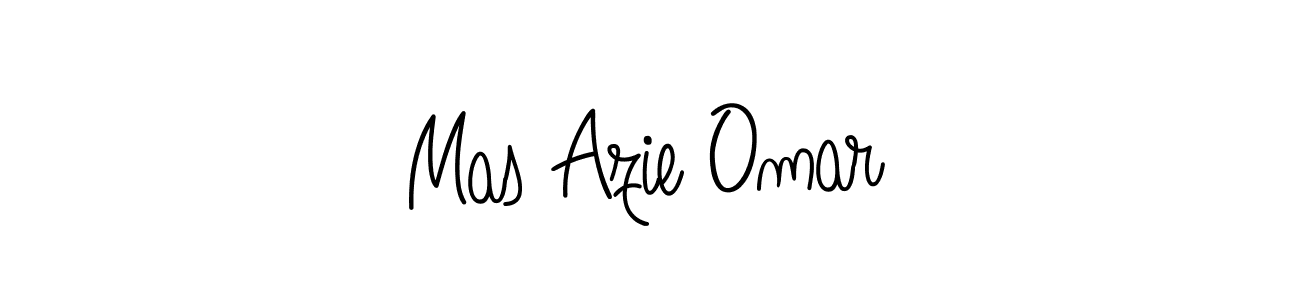 if you are searching for the best signature style for your name Mas Azie Omar. so please give up your signature search. here we have designed multiple signature styles  using Angelique-Rose-font-FFP. Mas Azie Omar signature style 5 images and pictures png
