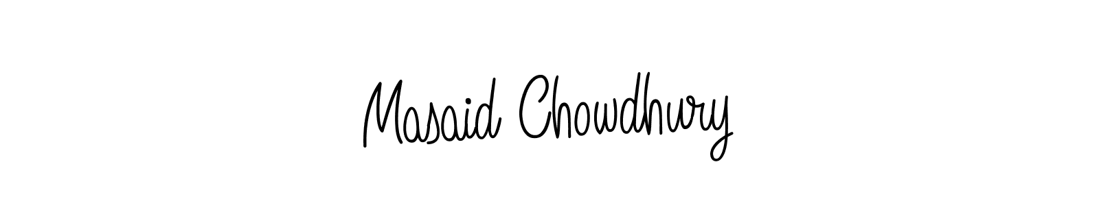 Masaid Chowdhury stylish signature style. Best Handwritten Sign (Angelique-Rose-font-FFP) for my name. Handwritten Signature Collection Ideas for my name Masaid Chowdhury. Masaid Chowdhury signature style 5 images and pictures png