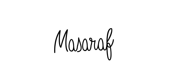 You should practise on your own different ways (Angelique-Rose-font-FFP) to write your name (Masaraf) in signature. don't let someone else do it for you. Masaraf signature style 5 images and pictures png