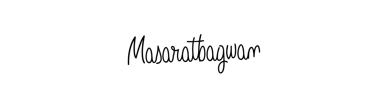 How to make Masaratbagwan name signature. Use Angelique-Rose-font-FFP style for creating short signs online. This is the latest handwritten sign. Masaratbagwan signature style 5 images and pictures png