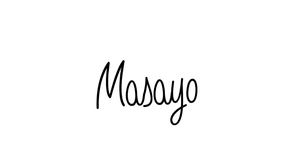 How to make Masayo name signature. Use Angelique-Rose-font-FFP style for creating short signs online. This is the latest handwritten sign. Masayo signature style 5 images and pictures png