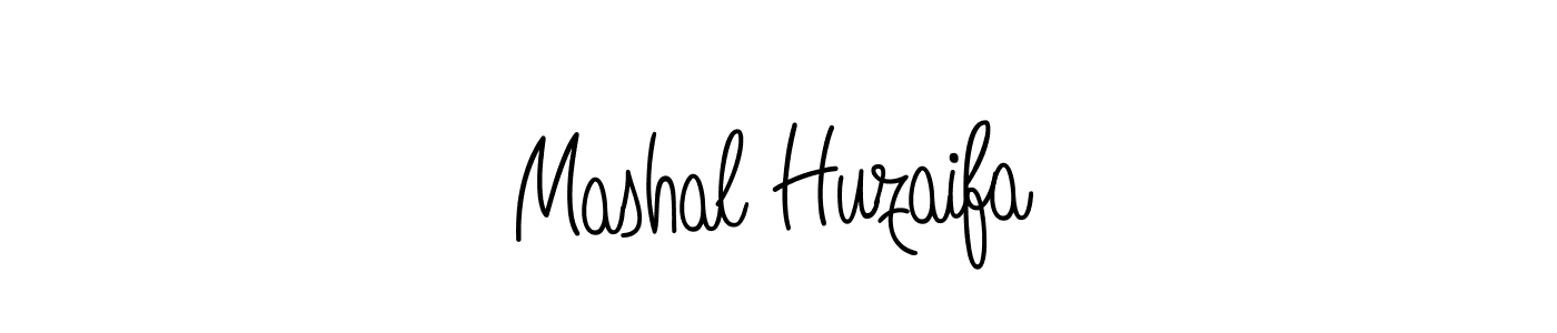 How to make Mashal Huzaifa name signature. Use Angelique-Rose-font-FFP style for creating short signs online. This is the latest handwritten sign. Mashal Huzaifa signature style 5 images and pictures png