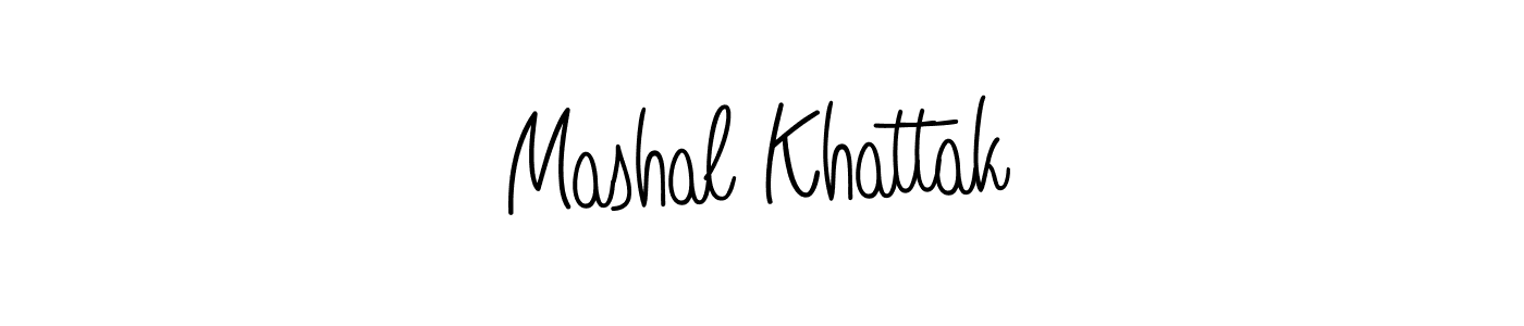 Use a signature maker to create a handwritten signature online. With this signature software, you can design (Angelique-Rose-font-FFP) your own signature for name Mashal Khattak. Mashal Khattak signature style 5 images and pictures png