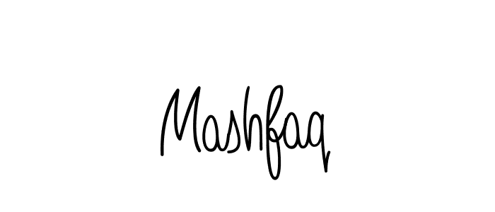 You should practise on your own different ways (Angelique-Rose-font-FFP) to write your name (Mashfaq) in signature. don't let someone else do it for you. Mashfaq signature style 5 images and pictures png