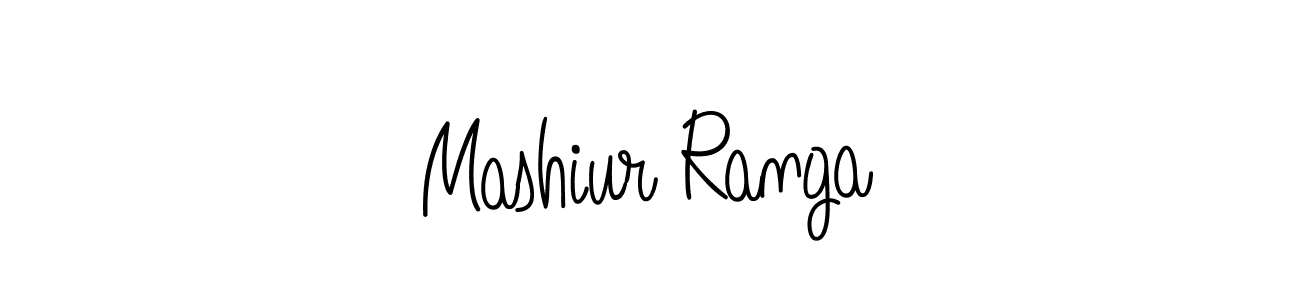 Create a beautiful signature design for name Mashiur Ranga. With this signature (Angelique-Rose-font-FFP) fonts, you can make a handwritten signature for free. Mashiur Ranga signature style 5 images and pictures png