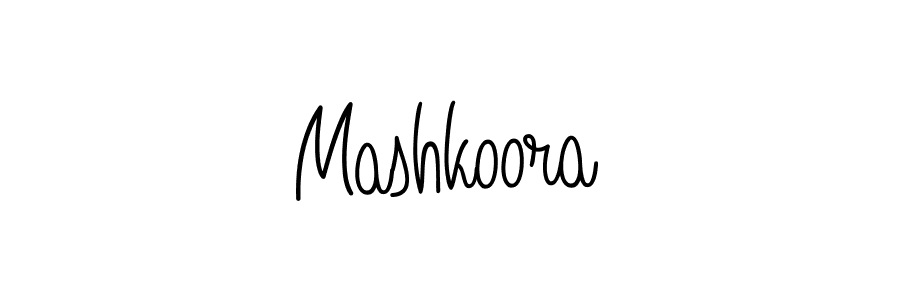 Mashkoora stylish signature style. Best Handwritten Sign (Angelique-Rose-font-FFP) for my name. Handwritten Signature Collection Ideas for my name Mashkoora. Mashkoora signature style 5 images and pictures png