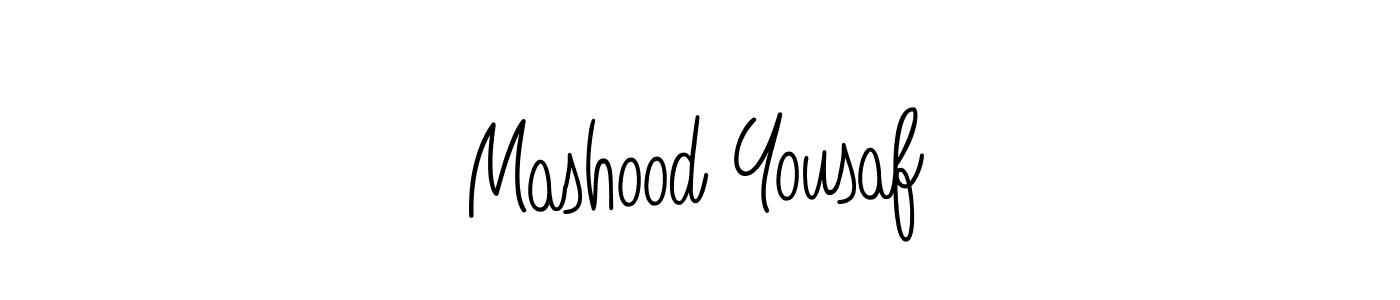 if you are searching for the best signature style for your name Mashood Yousaf. so please give up your signature search. here we have designed multiple signature styles  using Angelique-Rose-font-FFP. Mashood Yousaf signature style 5 images and pictures png