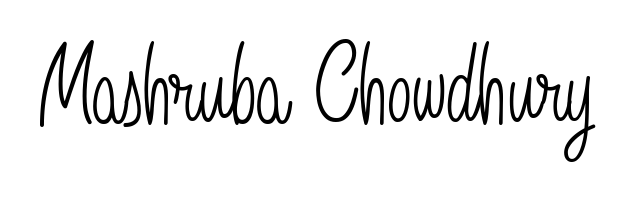 Get inspired by this graceful Angelique-Rose-font-FFP signature style for name Mashruba Chowdhury. Smooth loops and balanced proportions for everyday use. Mashruba Chowdhury signature style 5 images and pictures png
