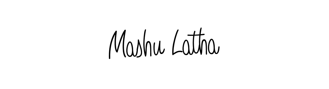 Create a beautiful signature design for name Mashu Latha. With this signature (Angelique-Rose-font-FFP) fonts, you can make a handwritten signature for free. Mashu Latha signature style 5 images and pictures png