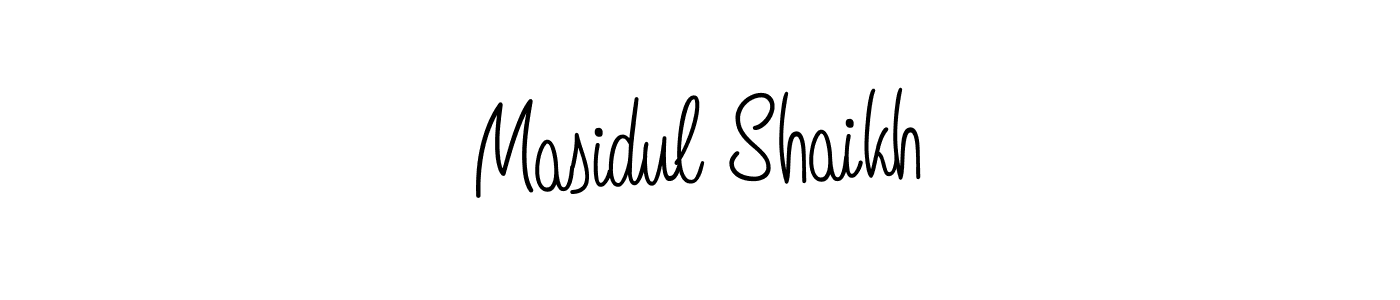 Also we have Masidul Shaikh name is the best signature style. Create professional handwritten signature collection using Angelique-Rose-font-FFP autograph style. Masidul Shaikh signature style 5 images and pictures png