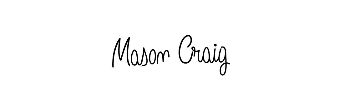 Create a beautiful signature design for name Mason Craig. With this signature (Angelique-Rose-font-FFP) fonts, you can make a handwritten signature for free. Mason Craig signature style 5 images and pictures png