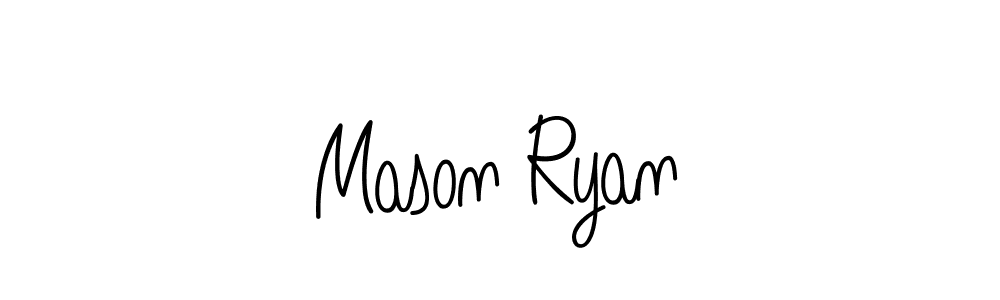 Design your own signature with our free online signature maker. With this signature software, you can create a handwritten (Angelique-Rose-font-FFP) signature for name Mason Ryan. Mason Ryan signature style 5 images and pictures png