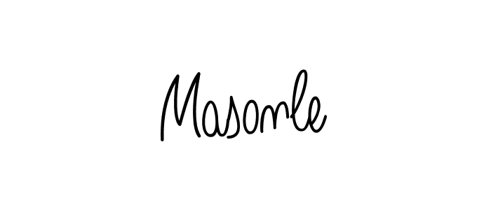 if you are searching for the best signature style for your name Masonle. so please give up your signature search. here we have designed multiple signature styles  using Angelique-Rose-font-FFP. Masonle signature style 5 images and pictures png