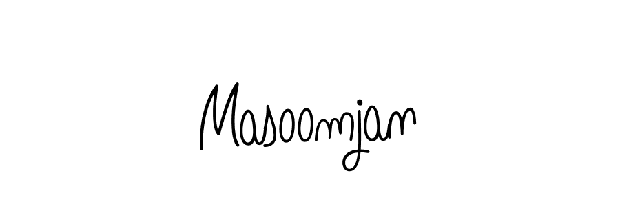 How to Draw Masoomjan signature style? Angelique-Rose-font-FFP is a latest design signature styles for name Masoomjan. Masoomjan signature style 5 images and pictures png