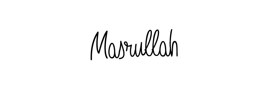 You should practise on your own different ways (Angelique-Rose-font-FFP) to write your name (Masrullah) in signature. don't let someone else do it for you. Masrullah signature style 5 images and pictures png